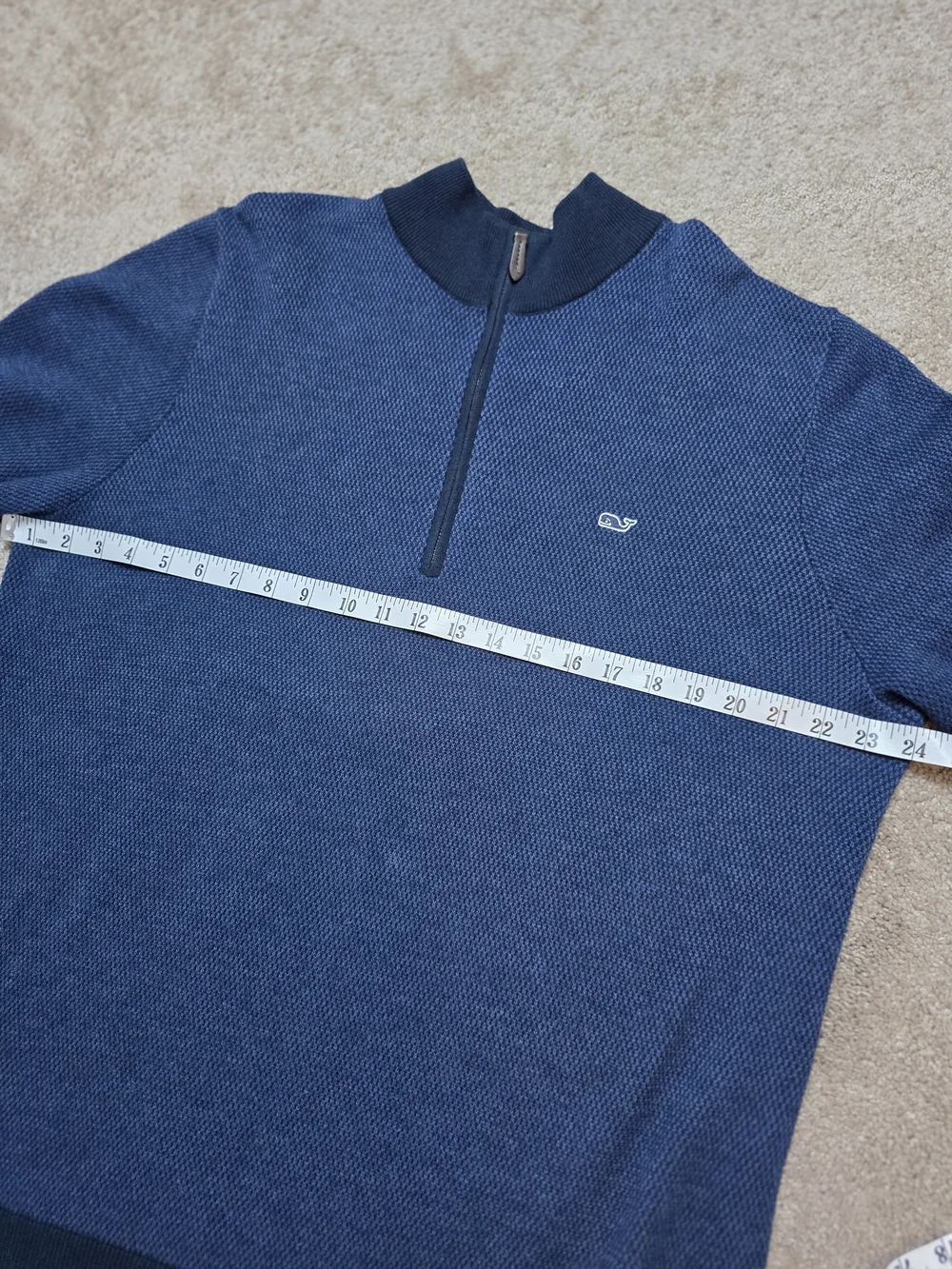 ​Vineyard Vines 1/4 Quarter Zip Knit Sweater Men's XL Cotton & Wool Blend